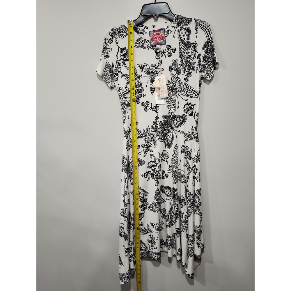 Johnny Was Los Angeles NWT Dress Womens XS Janie Favorite Short Hankerchief Hem - Picture 7 of 16